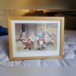 Vintage 1994 Walt Disney Exclusive Snow White Seven Dwarfs Lithograph Iusue#0123